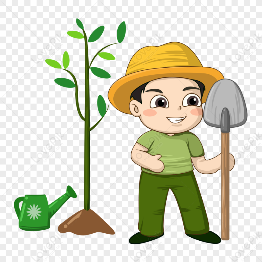 Arbor Day Planting Tree, Tree, Planting Tools, Garden Trees PNG ...