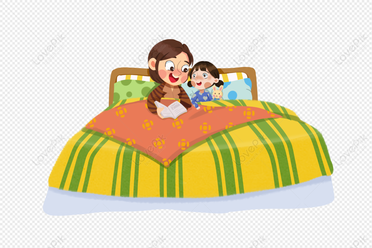 bedtime story clipart black and white