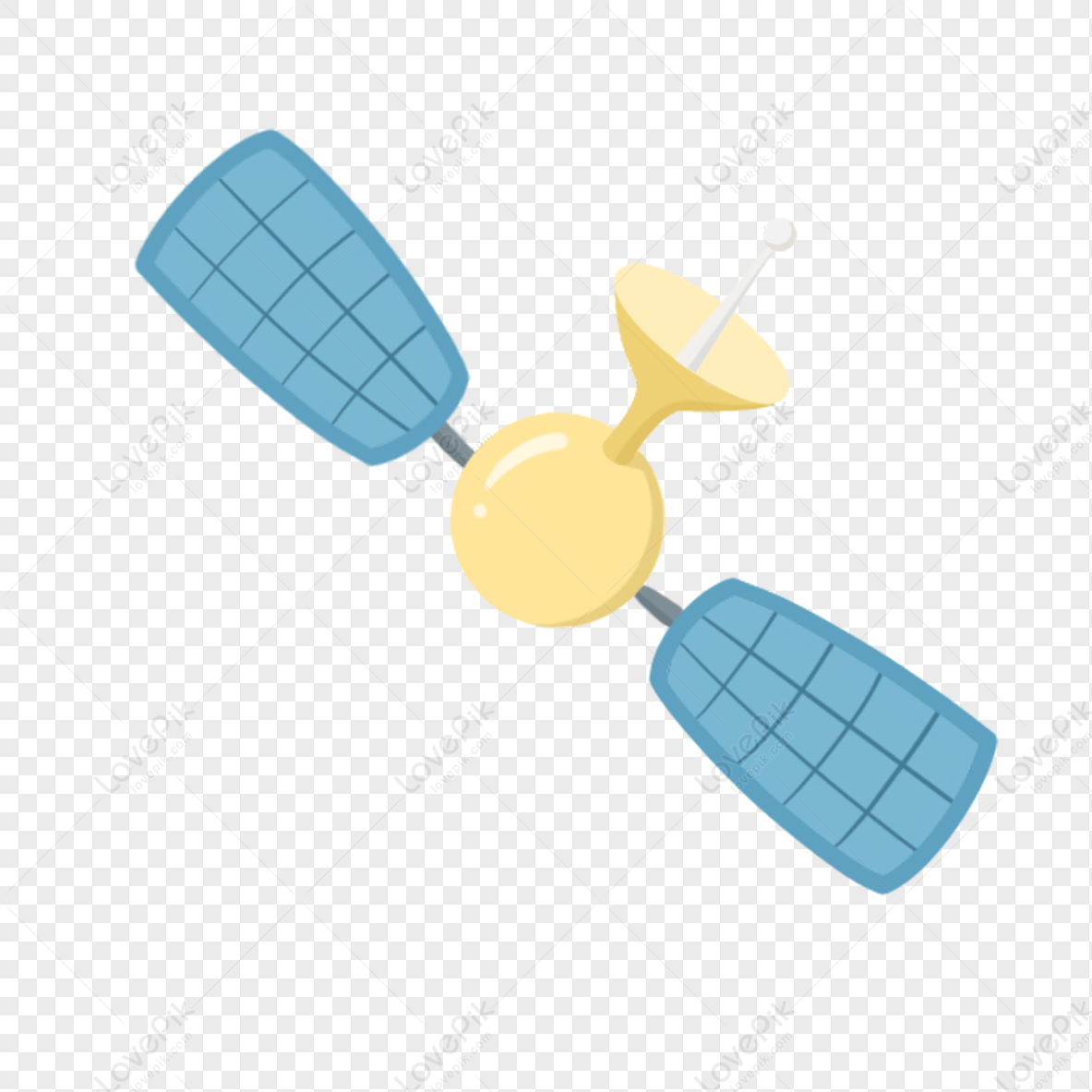 Blue Satellite PNG Transparent Background And Clipart Image For Free ...