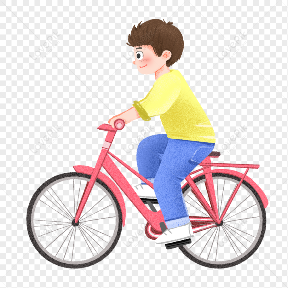 Nos vemos mañana sofá raqueta Niño En Una Excursión En Bicicleta PNG Imágenes Gratis - Lovepik