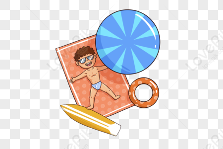 Little Boy Sunbathing PNG Images With Transparent Background | Free ...