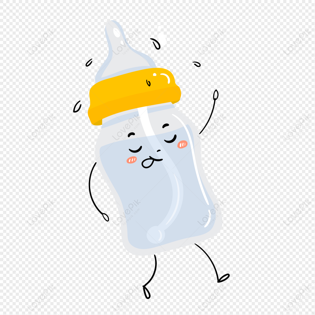Cartoon Baby Bottle PNG White Transparent And Clipart Image For Free  Download - Lovepik | 401735282