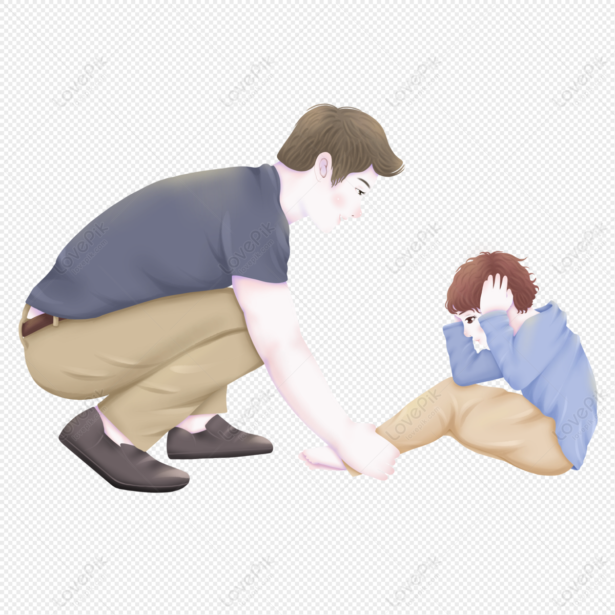 checking an unconscious person clipart