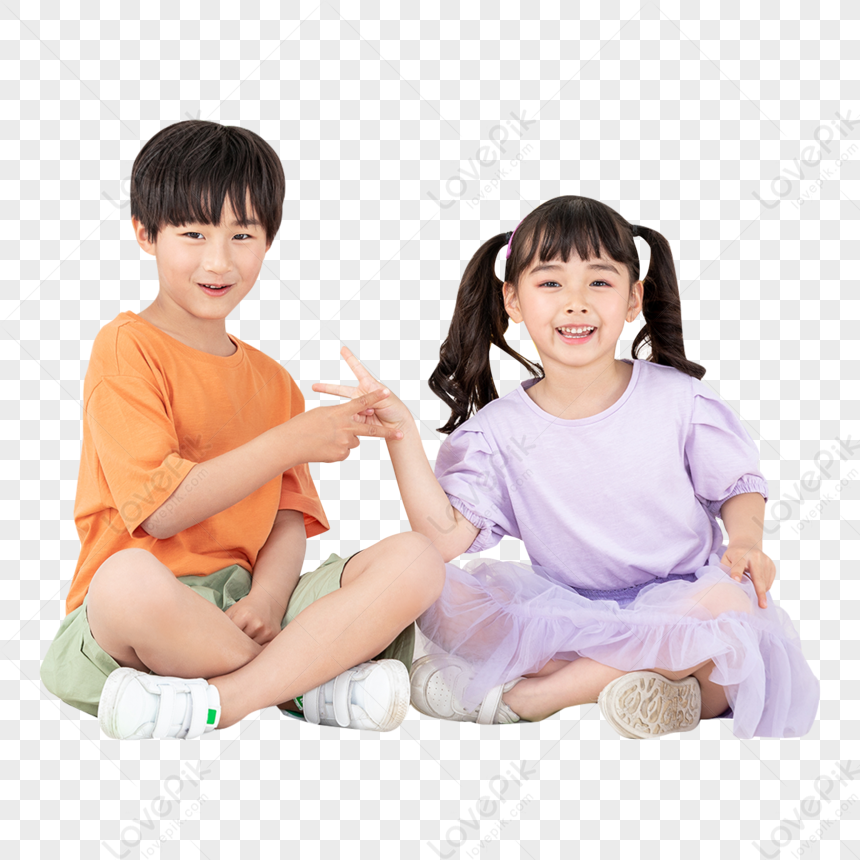 Children Grow Up Happily In Childhood PNG Transparent And Clipart Image ...