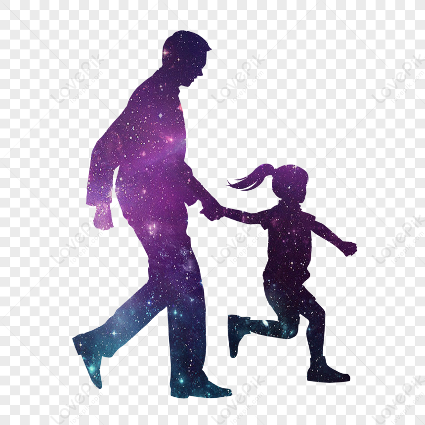 Father And Daughter Silhouette Images, HD Pictures For Free Vectors  Download - Lovepik.com