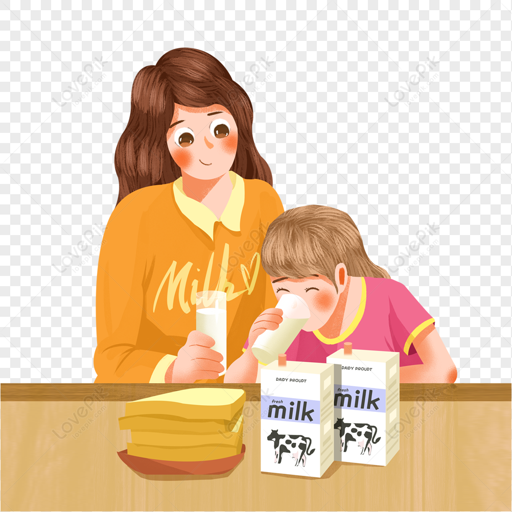 До обеда у мамы и лизы было. Drink Milk рисунок. Мама наливает молоко рисунки. We eat it for Breakfast with Milk.