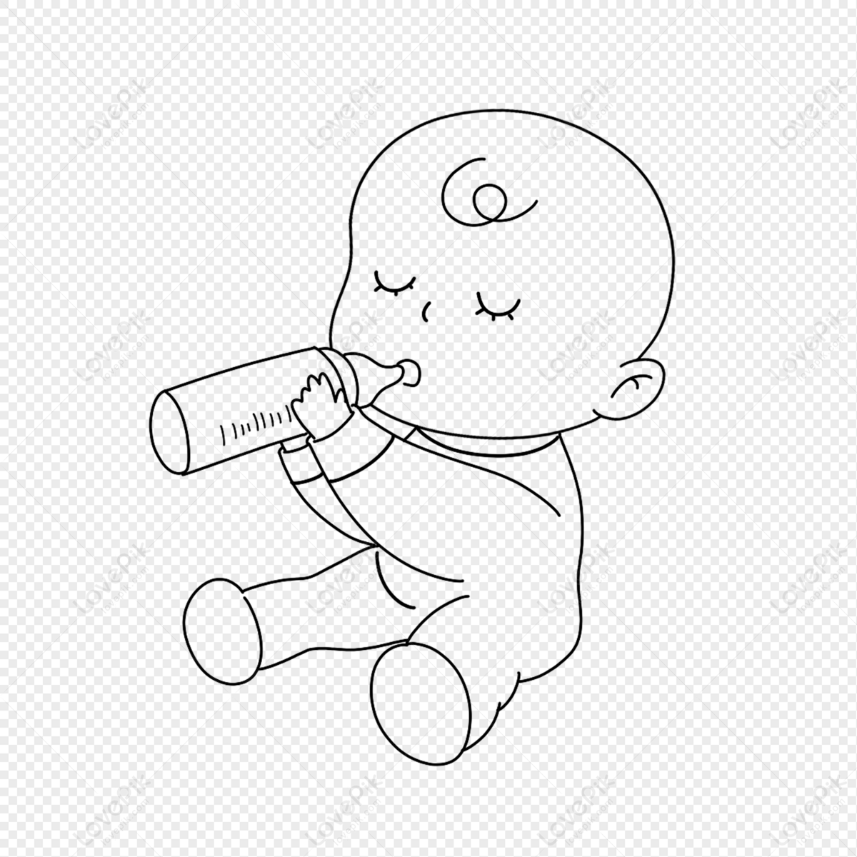 卡通人物喝牛奶的概念插画图片素材_ID:420988672-Veer图库