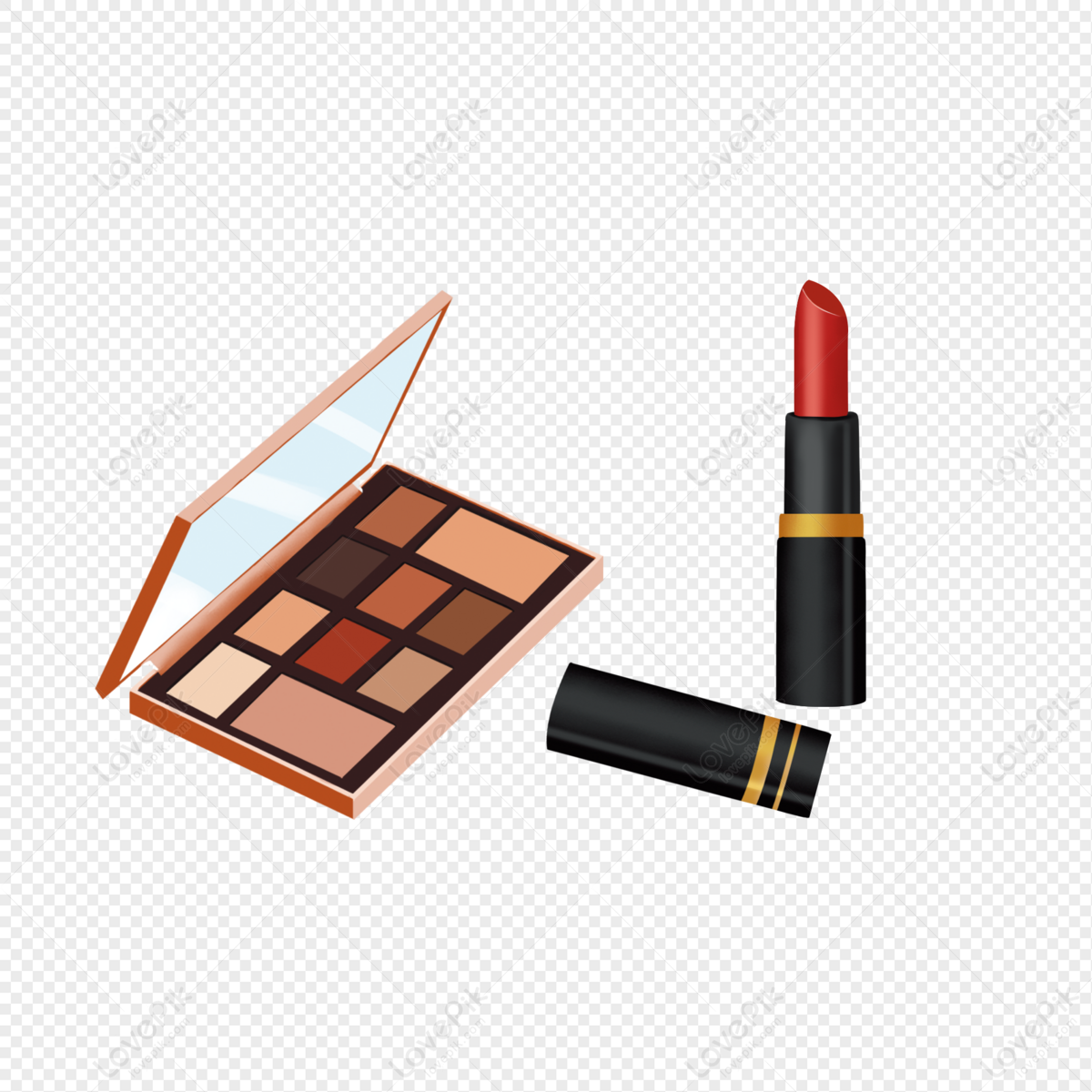 Eyeshadow Lipstick Lipstick Cartoon Element Free PNG And Clipart Image For  Free Download - Lovepik | 401747909