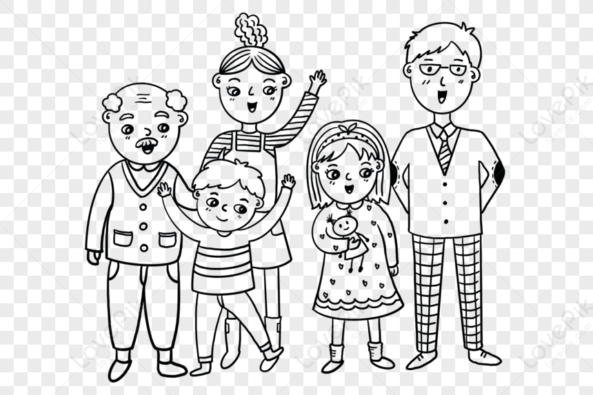 Family Stick Figure PNG White Transparent And Clipart Image For Free  Download - Lovepik | 401693162