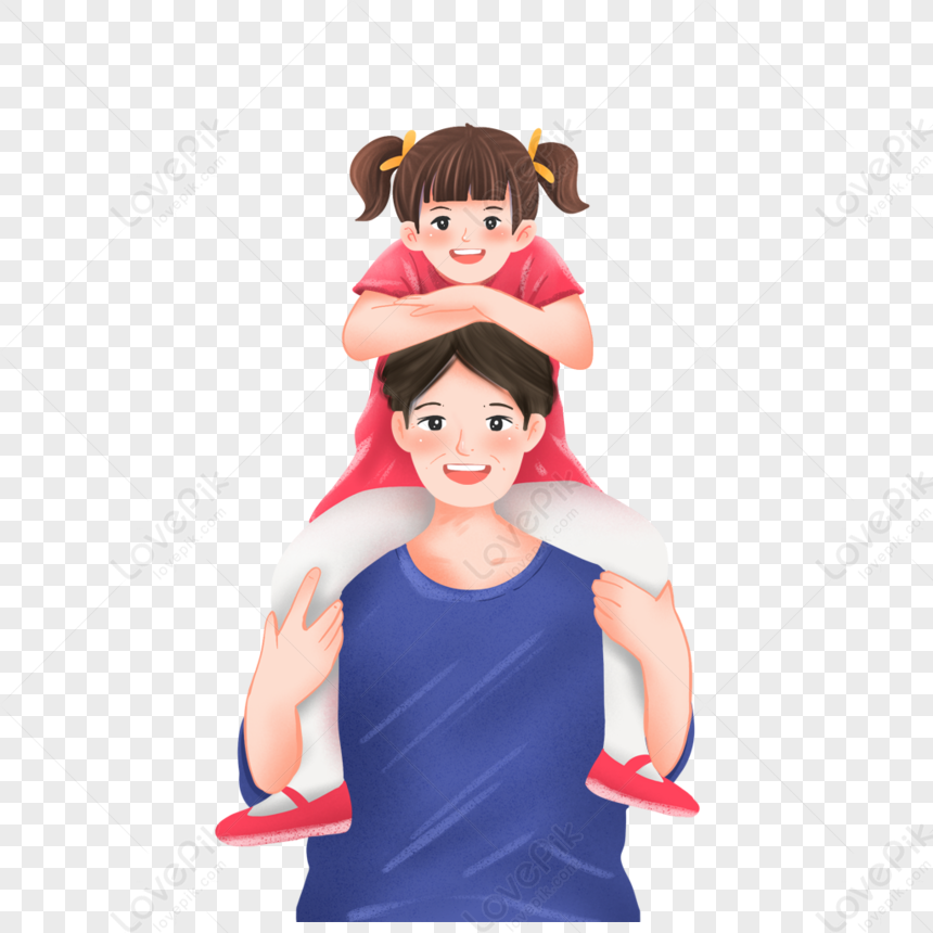 Father Carrying Child, Child, Kids, Father And Child Png Free Download 