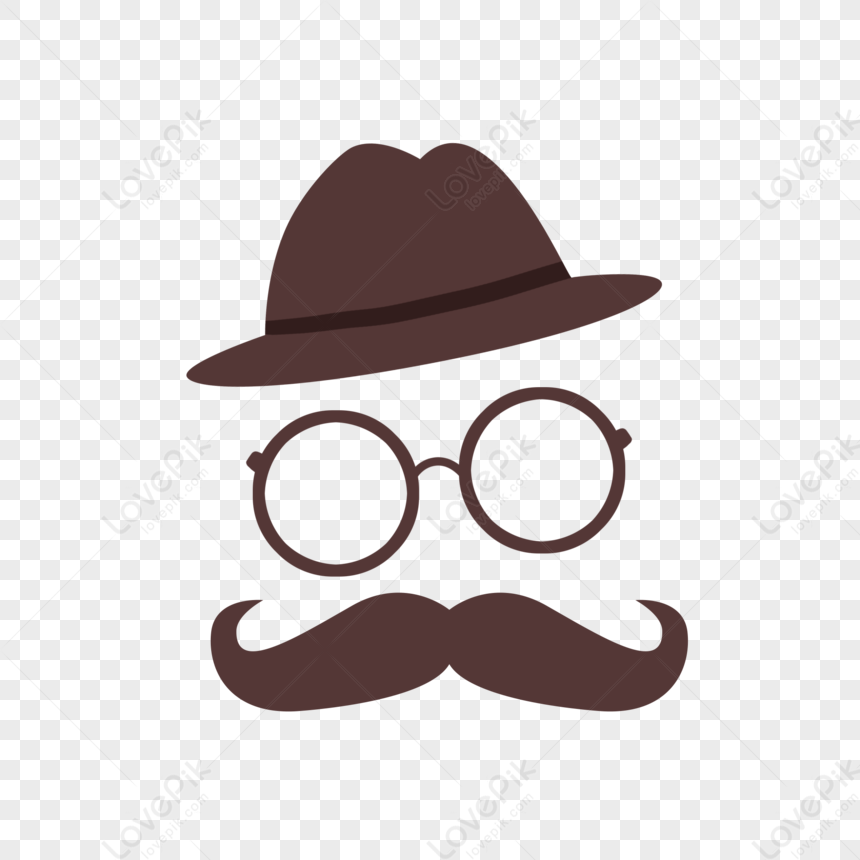 Fathers Day Hat Glasses Mustache PNG Transparent Image And Clipart Image  For Free Download - Lovepik