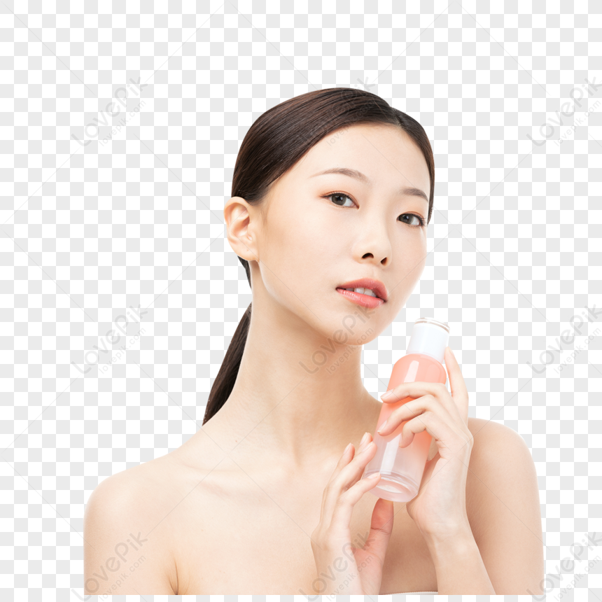 Female Beauty Skin Care Material Caring Beauty White Png White