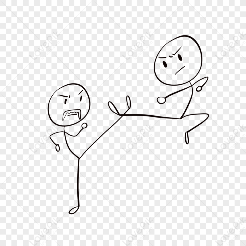 Stickman Fighting Clipart Images, Free Download