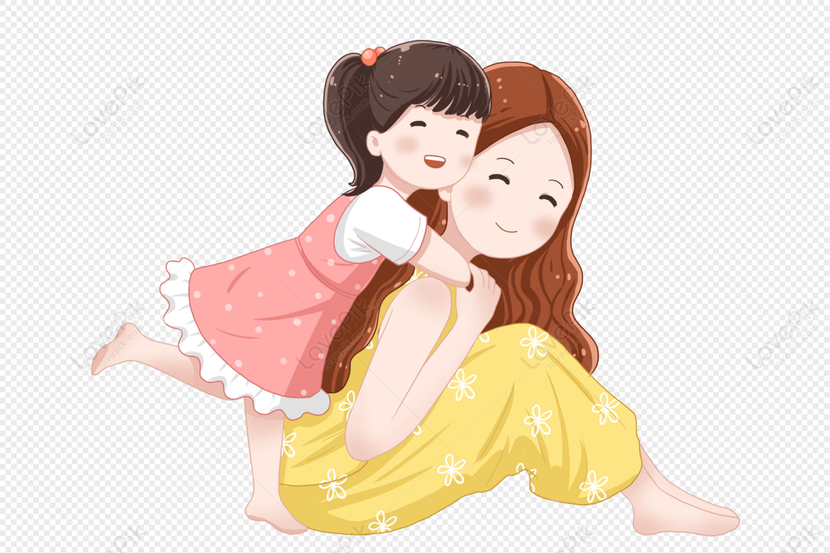 Girl And Mother PNG Image Free Download And Clipart Image For Free ...