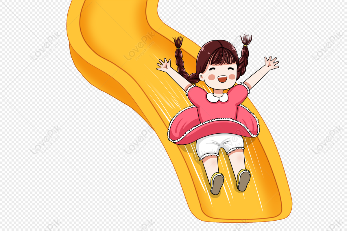 Girl On Slide, Slide, Sliding Down, 61 PNG Transparent Image And