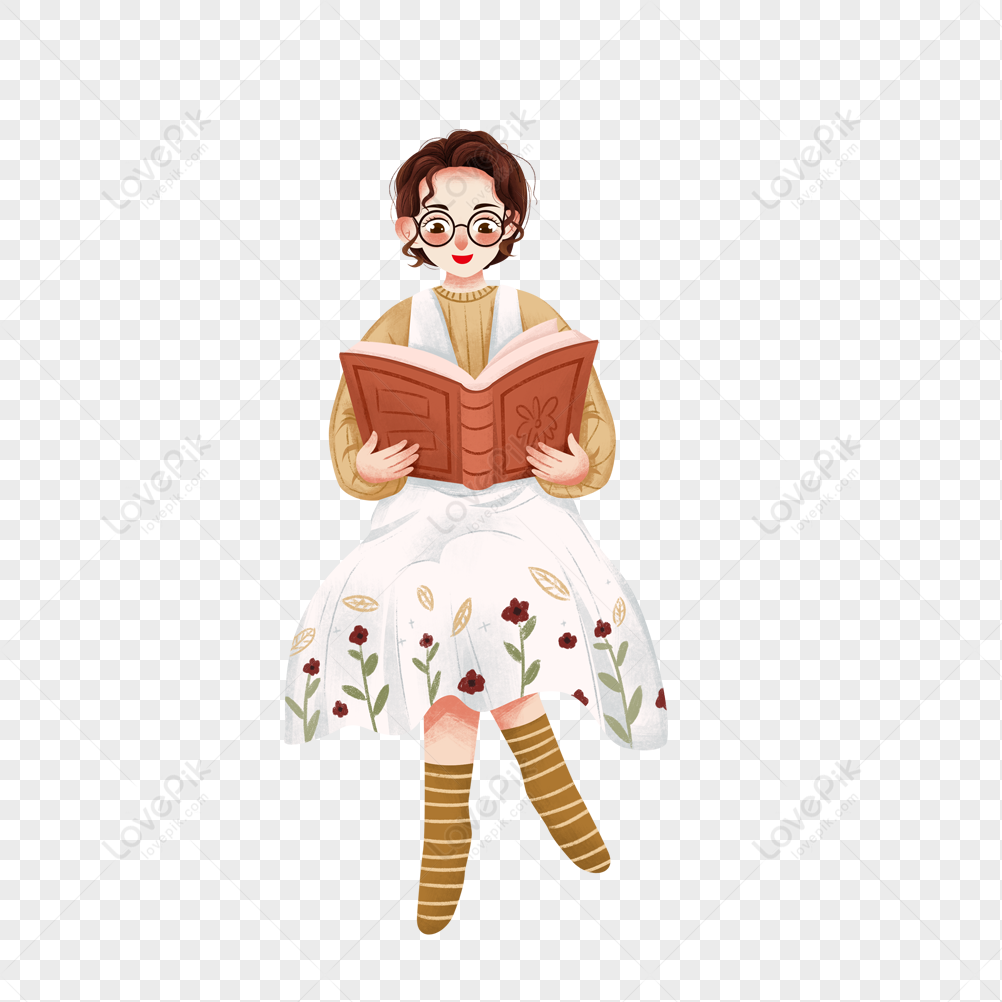 Girl Reading, Girl, Girl, Reading PNG Picture And Clipart Image For ...