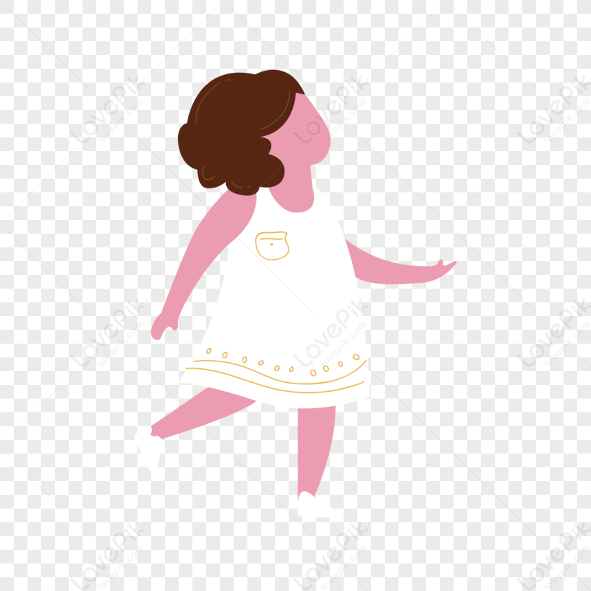 Hand Painted Girl Character Image PNG Hd Transparent Image And Clipart ...