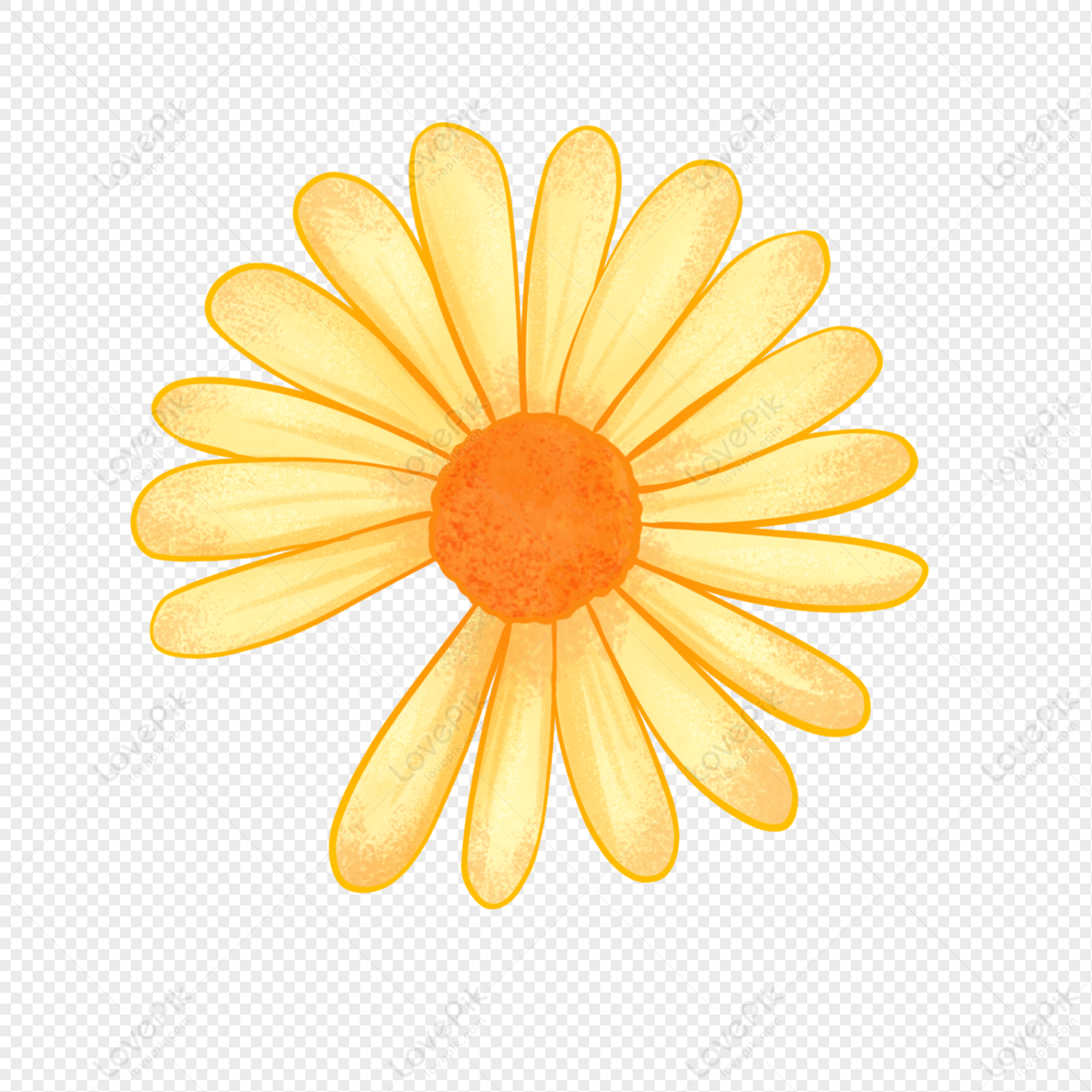 Margaridas Amarelas De Verão Pintadas à Mão PNG Imagens Gratuitas Para  Download - Lovepik