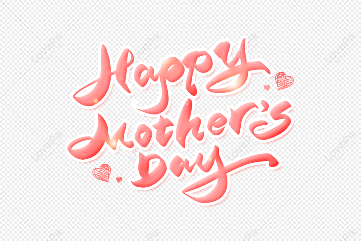 Handwriting Happy Mothers Day PNG Image Free Download And Clipart ...