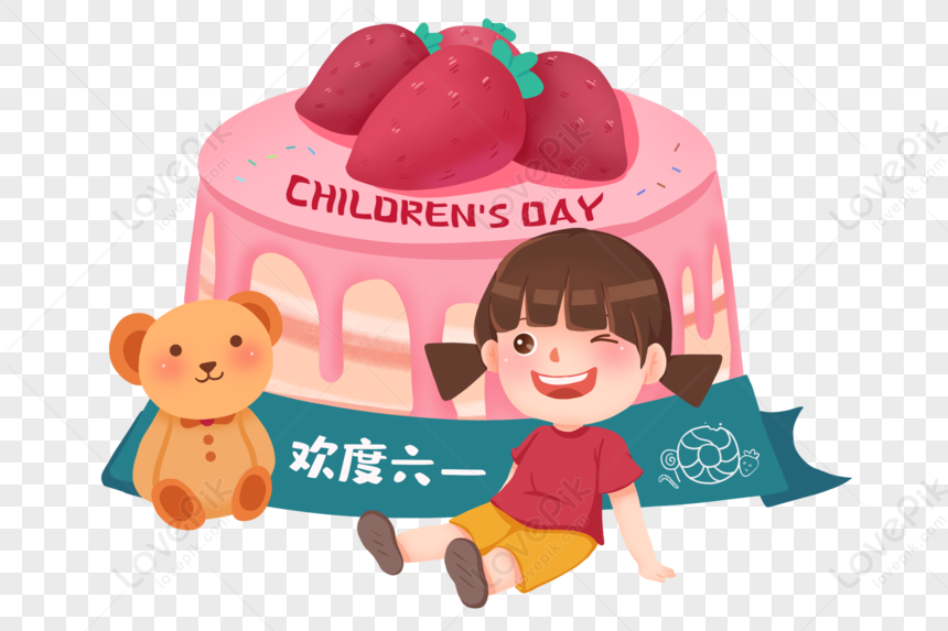 Happy June 1, Cake, Children, Kids PNG Hd Transparent Image And Clipart ...