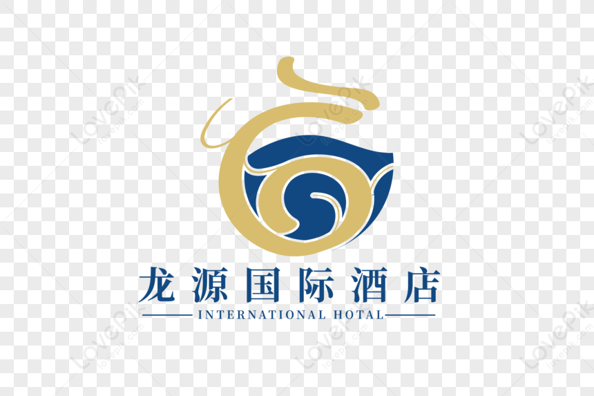 High End Creative Longyuan International Hotel Logo Design PNG ...