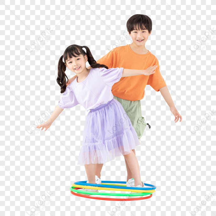 Kids Playing Hula Hoop Together, Hula, Kids Together, Play Together PNG ...