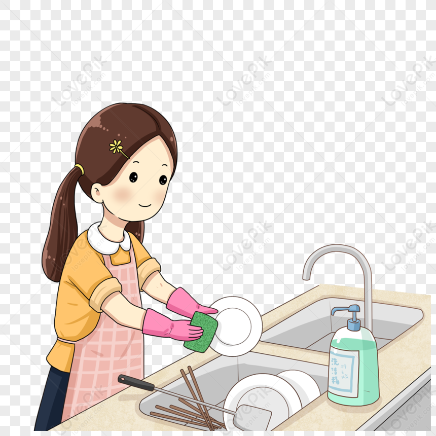 Labor Day Girl, May 1, Labor, Bowl PNG Transparent Background And ...