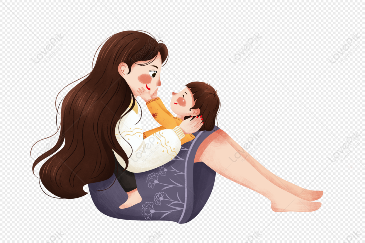 Mother Holding Her Baby PNG Picture And Clipart Image For Free ...