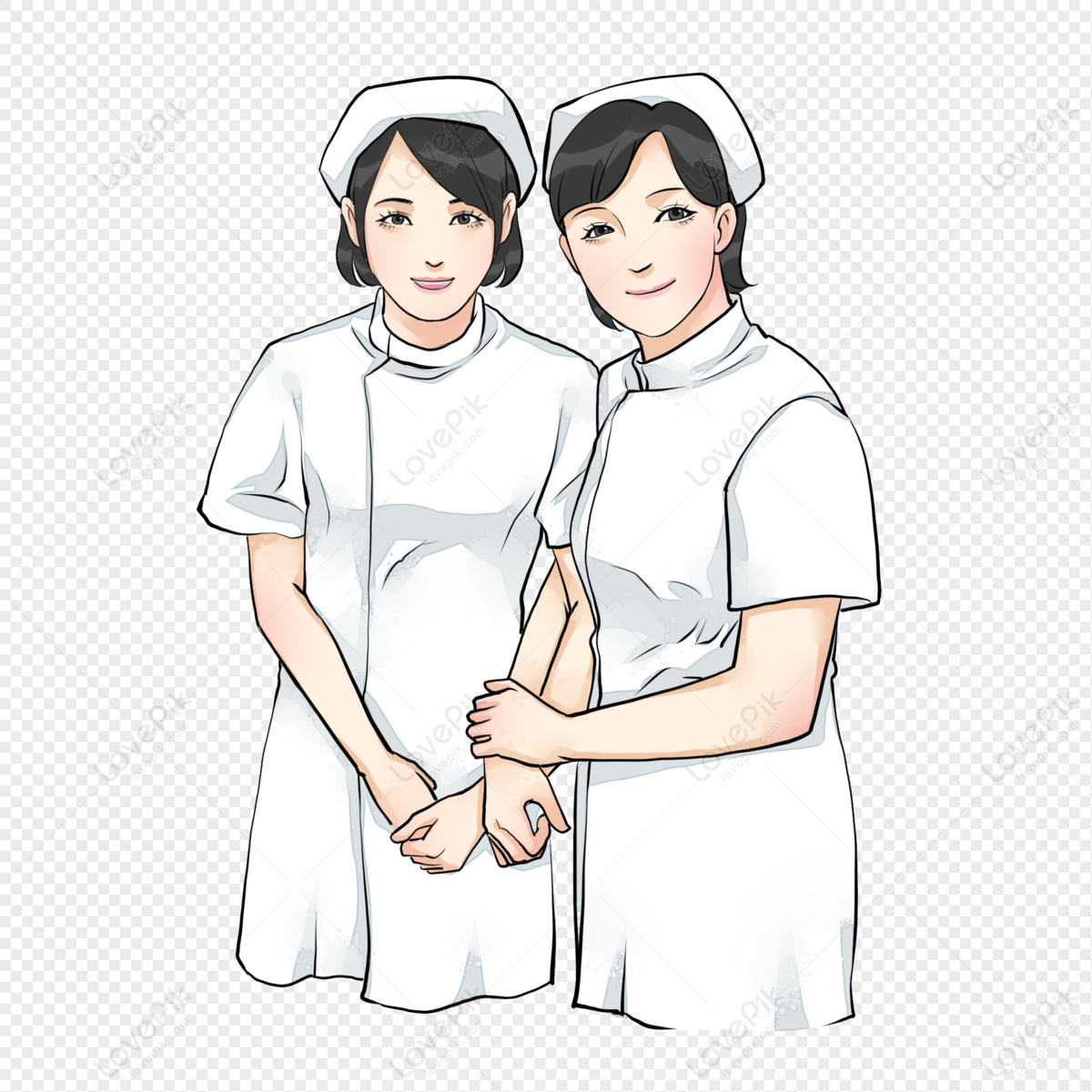 Nursing Cartoon Scrubs, Male and female doctors and nurses characters  material Free, cartoon Character, child, free Logo Design Template png |  Klipartz