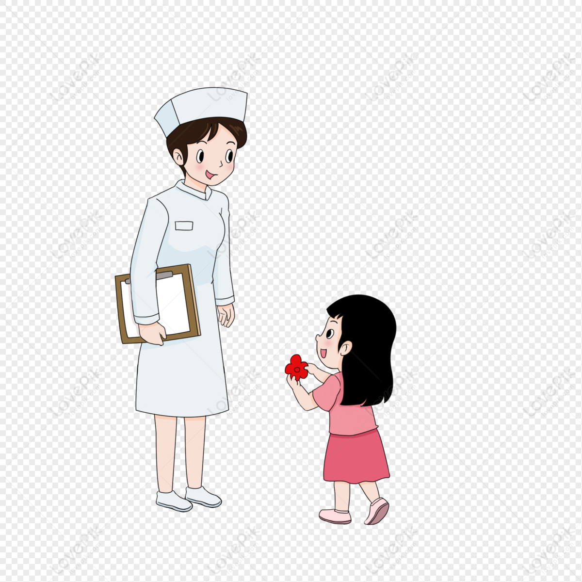 Elementos De Desenho Animado De Dia Das Enfermeiras Para Enferme