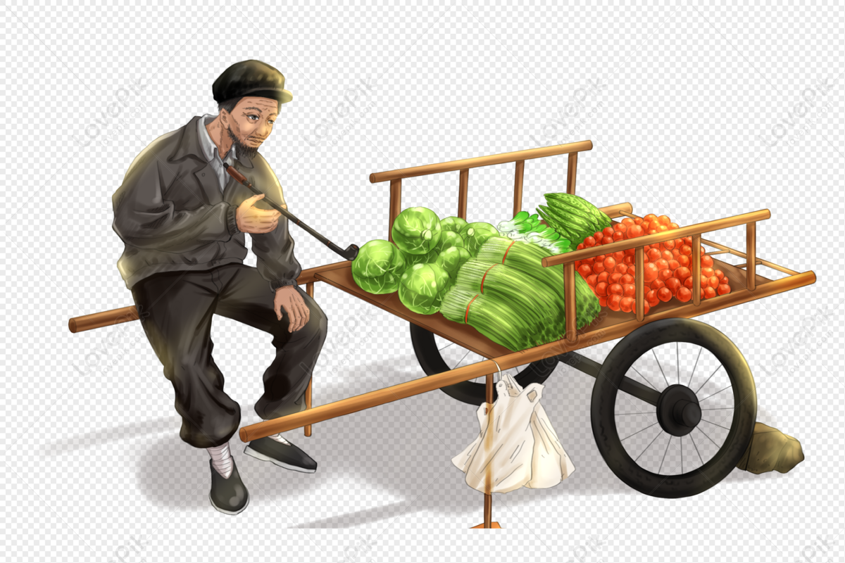 Vegetable Seller Drawing - YouTube