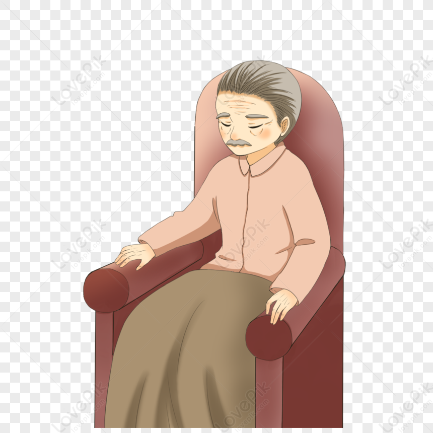 Old Man Sitting On The Sofa, Old Head, Old Man, Man PNG Hd Transparent ...