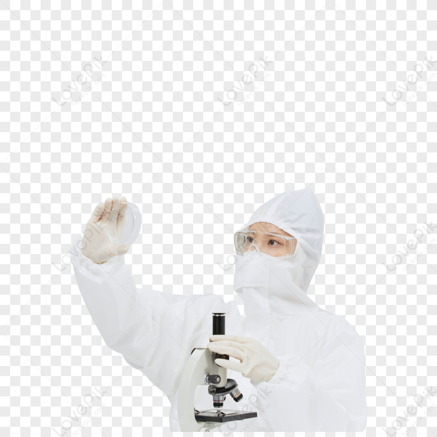 Researchers Wearing Protective Clothing To Study Vaccines PNG Picture ...