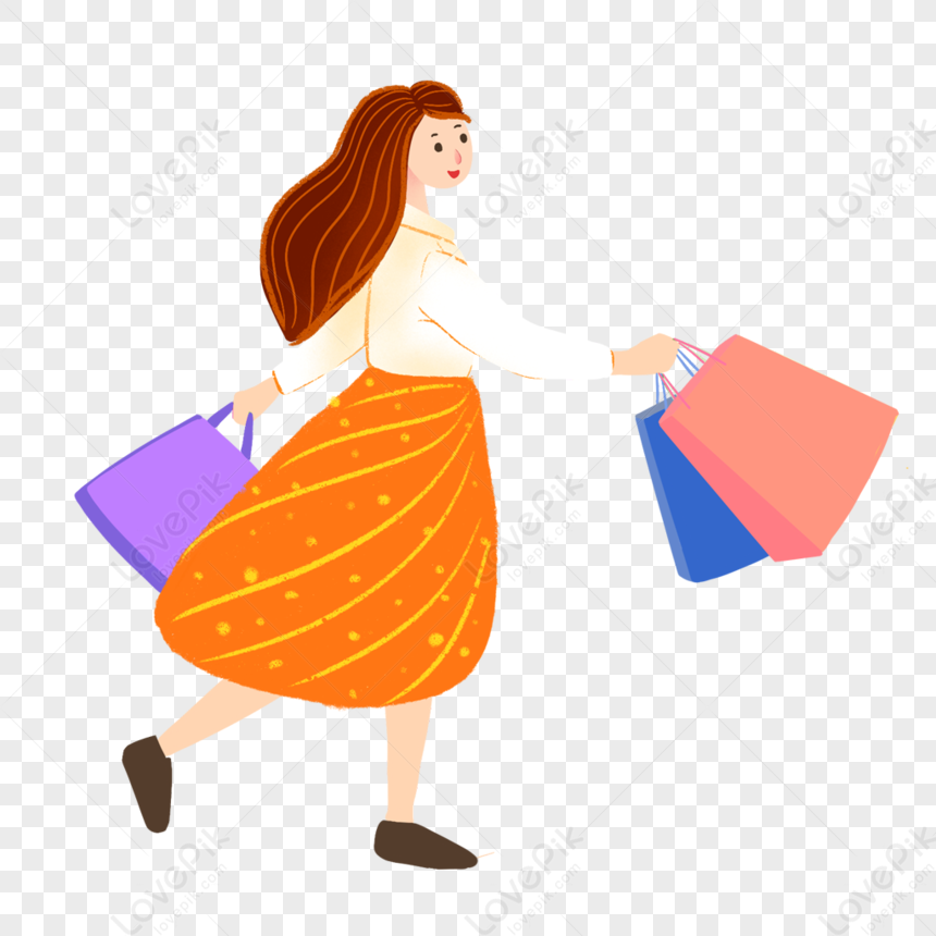 Shopping Girl, Buy, Girl, Girl PNG Hd Transparent Image And Clipart ...