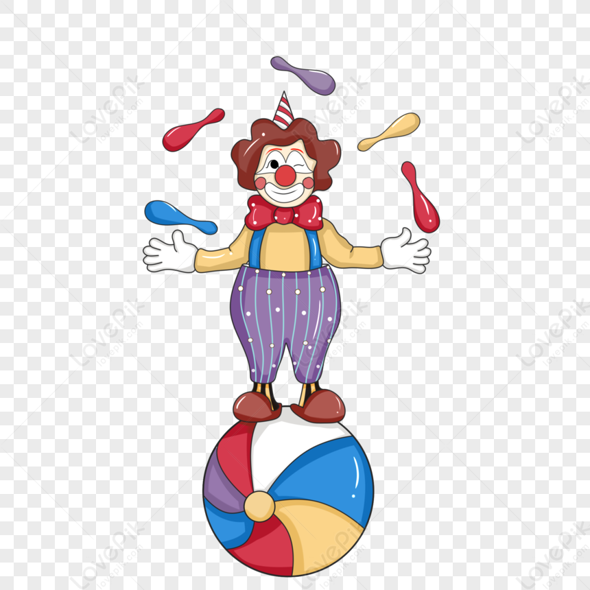 Show Clown, Throw Ball, Clown, Circus Actor PNG Image Free Download And ...