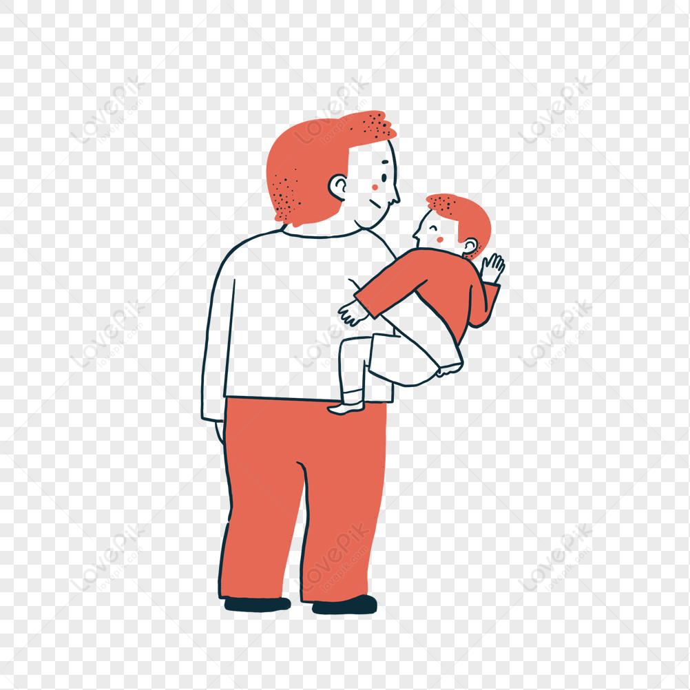 Hình ảnh Hình Người Cha đang ôm Con PNG Miễn Phí Tải Về - Lovepik