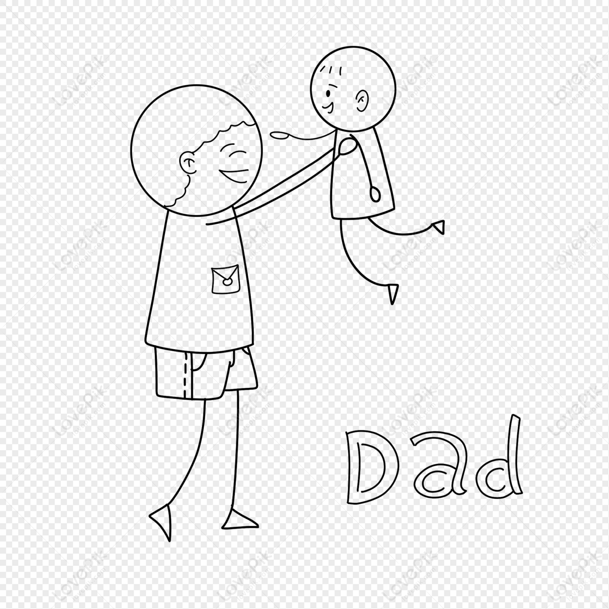 Happy Family With Children. Kids Drawing Style Vector Illustration. Mother,  Father, Sister, Brother Royalty Free SVG, Cliparts, Vectors, and Stock  Illustration. Image 126864664.