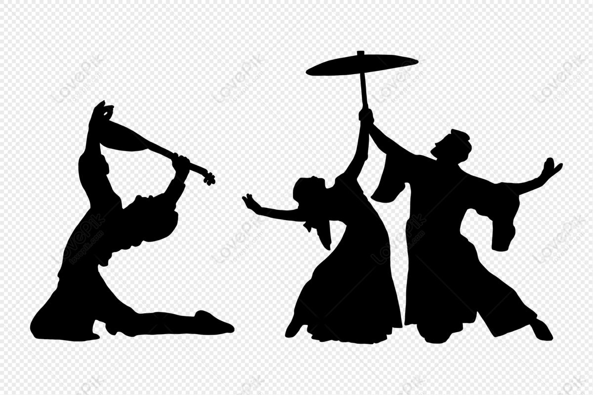 Traditional Dance Silhouette