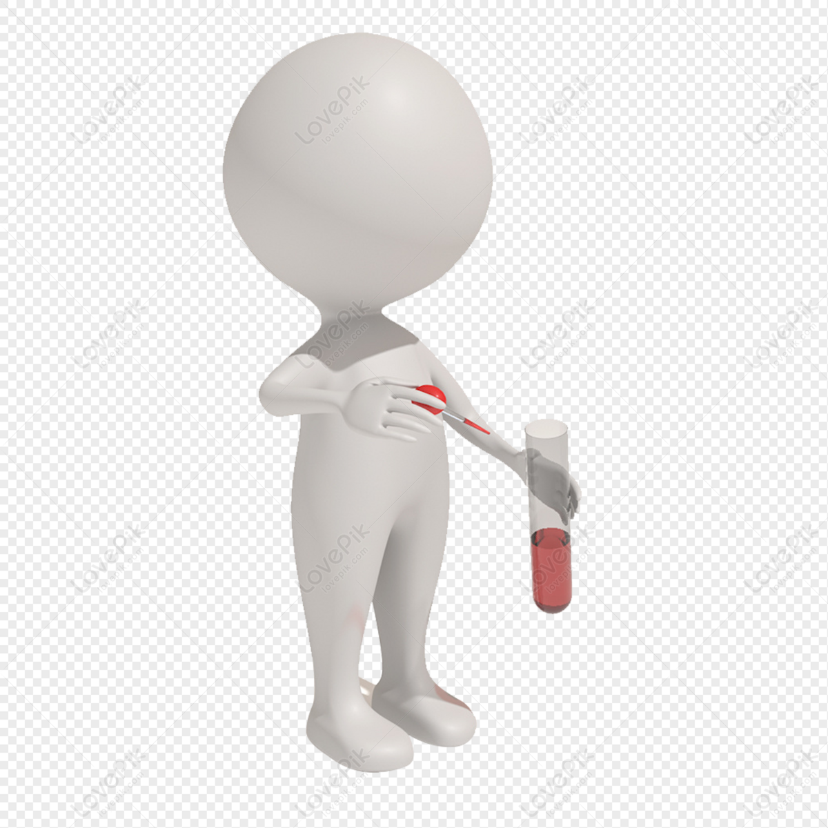 3d Character Blood Test Dropper PNG Free Download And Clipart Image For  Free Download - Lovepik | 401759623