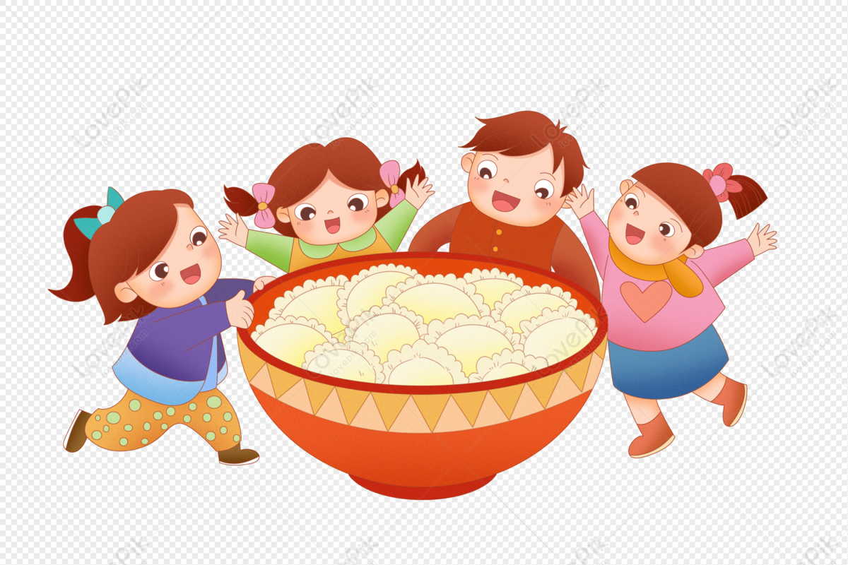 Clearpng 8 Group Eating - Cartoon - Free Transparent PNG Download - PNGkey