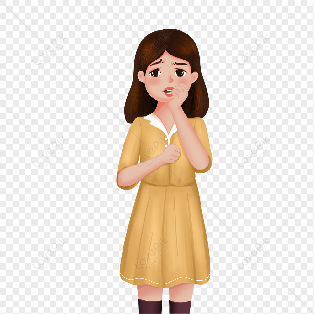 Anxiety Girl PNG Transparent And Clipart Image For Free Download - Lovepik  | 401876016