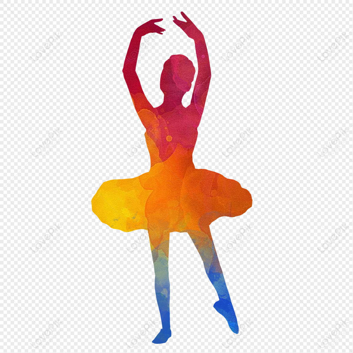 Silweta Ng Figure Ng Ballet Larawan_Numero ng Graphics_Format ng ...
