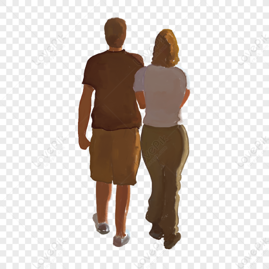 couple walking png