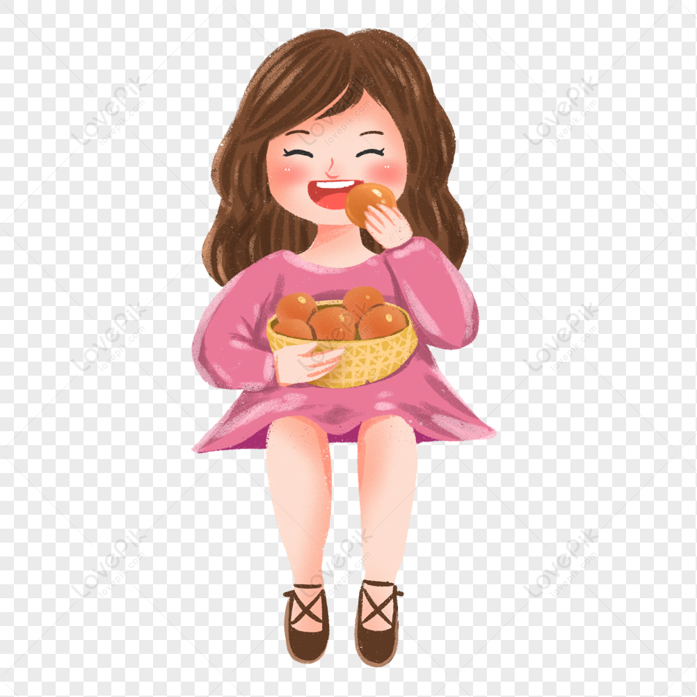 Menina Comendo Caqui PNG Imagens Gratuitas Para Download - Lovepik