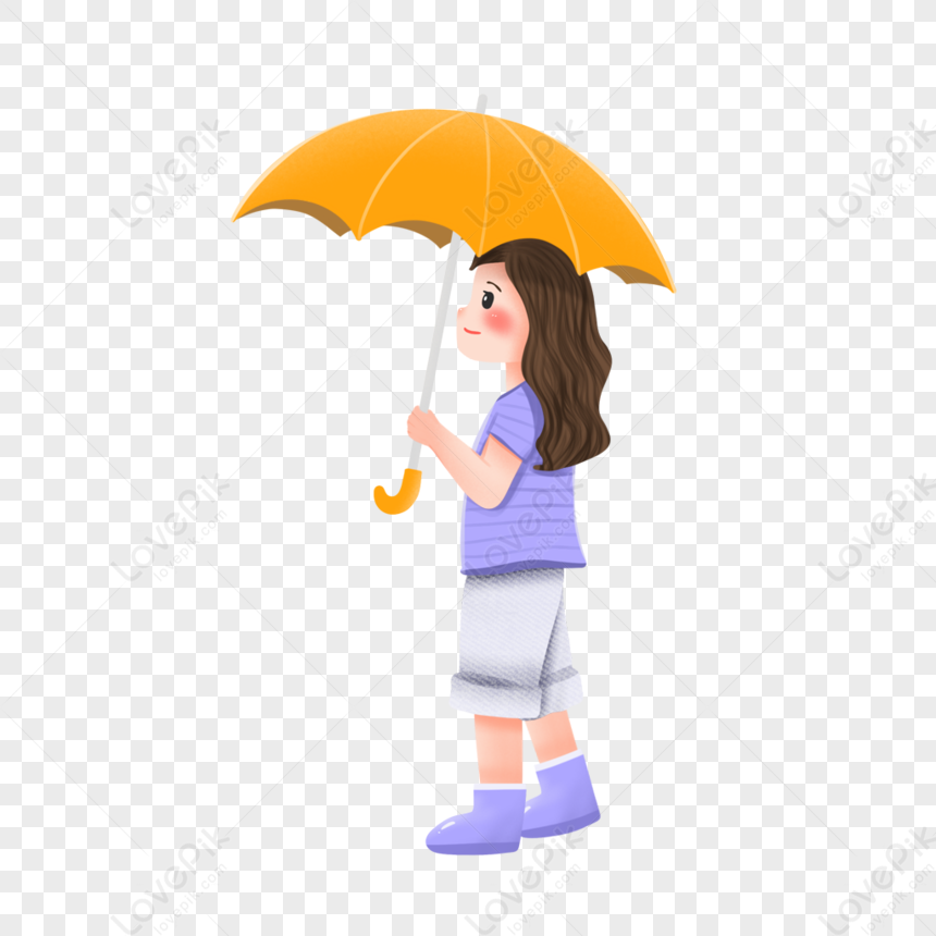Girl Feeling Rainy Free PNG And Clipart Image For Free Download ...
