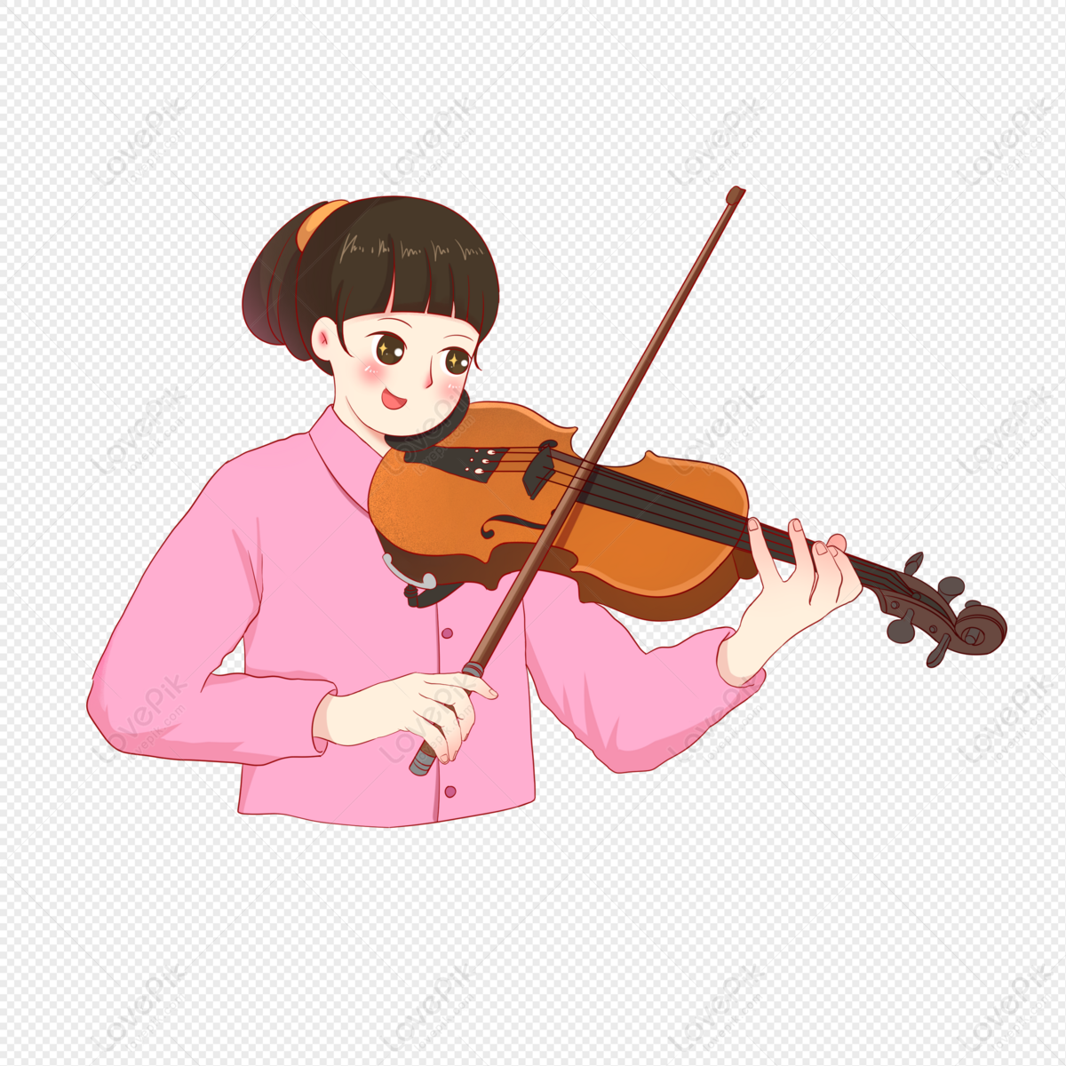 Girl Playing The Violin, Girl Playing, Music, Hobby PNG Transparent ...