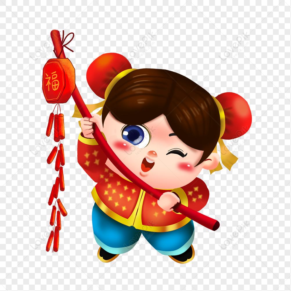 Girl With Firecrackers PNG Image And Clipart Image For Free Download ...