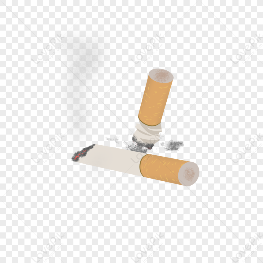 clipart cigarette allumée