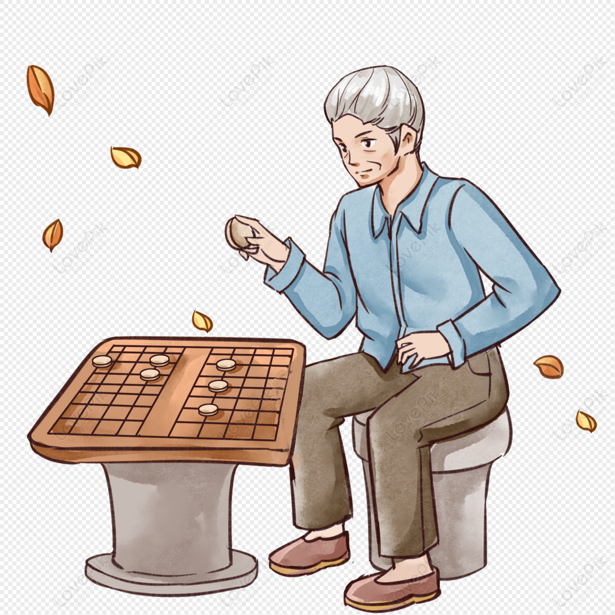 Velhos, velhos amigos jogando xadrez, jogo de tabuleiro. idosos, jogadores  de personagens aposentados no tabuleiro de xadrez no lazer em casa,  relaxando juntos. ilustração vetorial plana isolada no fundo branco