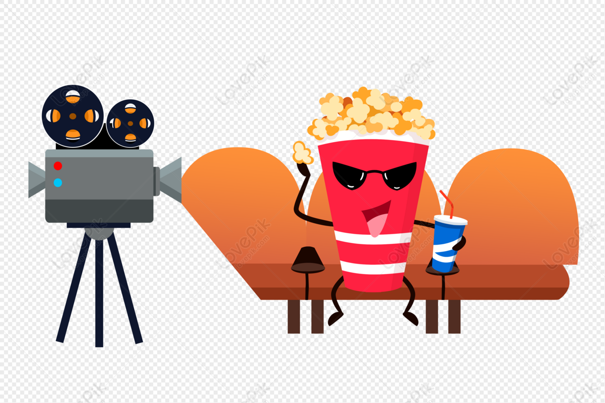 Popcorn Watching Movies PNG Image Free Download And Clipart Image For Free  Download - Lovepik | 401776311
